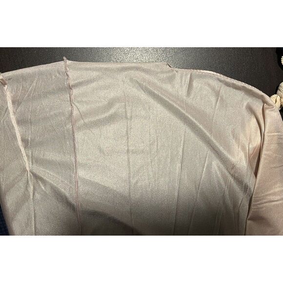 Vintage Vanity Fair Pink Nightgown Large Sleeveless Floral Embroidery 30-767 - Picture 7 of 8